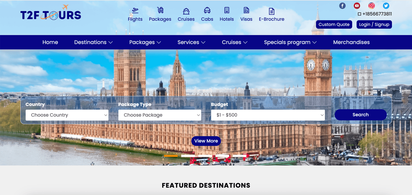 T2F TOURS - Travel Management